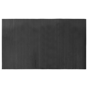 vidaXL Matto suorakaiteen muotoinen harmaa 60x100 cm bambu
