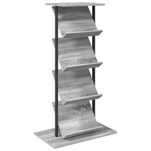 vidaXL Lehtiteline Harmaa Sonoma 68 x 40 x 123.5 cm Tekninen puu