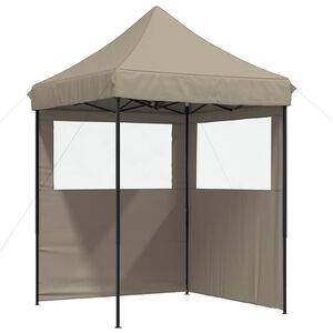 vidaXL Juhlateltta 200 x 200 x 306 cm Taupe Oxford-kangas