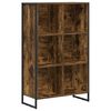vidaXL Kirjahylly 99.5 x 30 x 108.5 cm Tekninen puu Savupuu