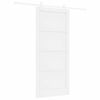 vidaXL Liukuovi 93 x 211 cm Tekninen puu valkoinen