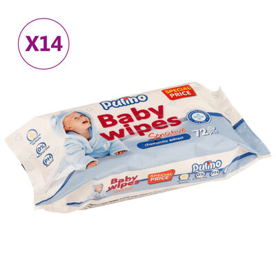 vidaXL Vauvan puhdistuspyyhkeet 14 pakettia 1008 pyyhettä