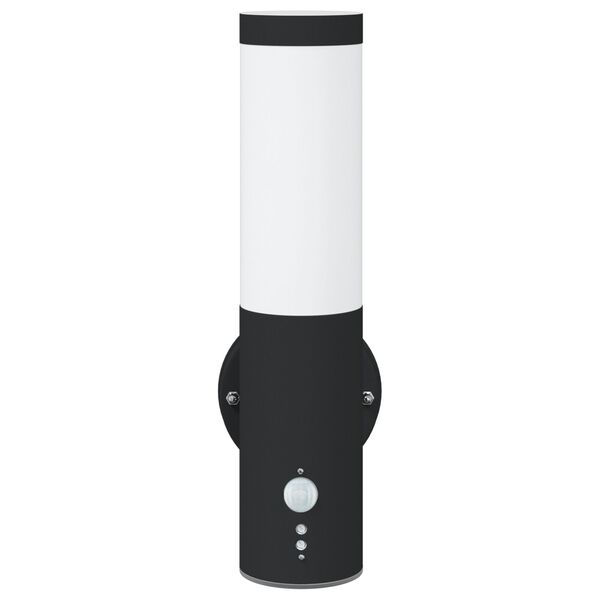 vidaXL Ulkoisen seinävalon Musta 15 x 7,5 x 33 cm