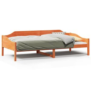 vidaXL Parvis&auml;nky ilman patjaa vahanruskea 80x200 cm t&auml;ysi m&auml;nty