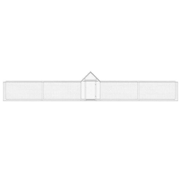 vidaXL Kanahäkki 9x1x1,5 m galvanoitu teräs