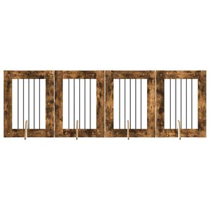 vidaXL Koiraportti jaloilla 4 pcs Savutammi 60 x 80 cm Tekninen puu
