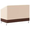 vidaXL 2-istuttava Penkinsuoja beige 132x71x56/81 cm 600D Oxford