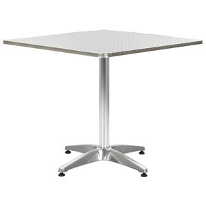 vidaXL Puutarhap&ouml;yt&auml; hopea 80x80x70 cm alumiini