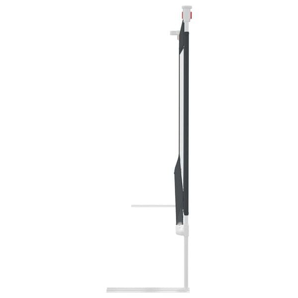 vidaXL Turvalaita s&auml;nkyyn tummanharmaa 190x25 cm kangas