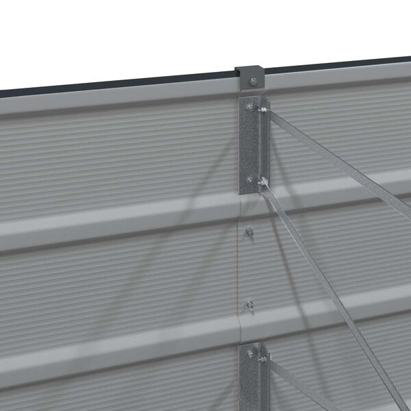 vidaXL Kukkalaatikko Antrasiitti 400 x 80 x 45 cm Ter&auml;s