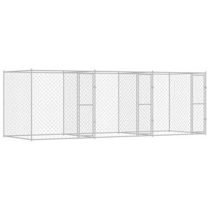 vidaXL Koiranh&auml;kki Hopea 600 x 200 x 200 cm Galvanoitu ter&auml;s
