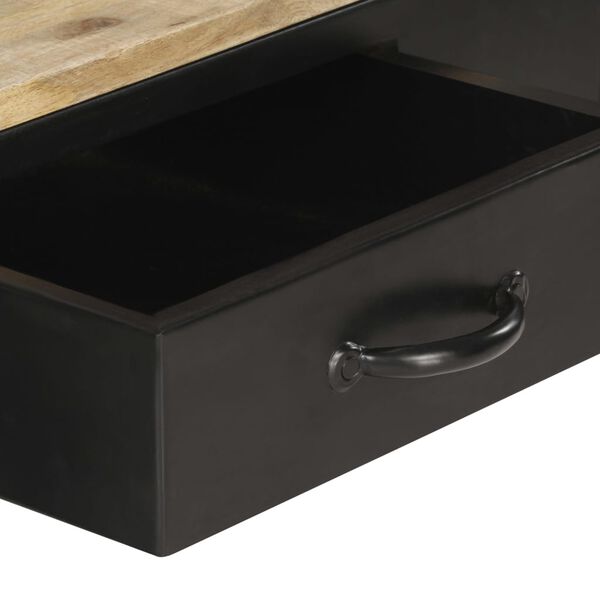 vidaXL Sohvapöytä 100x60x40 cm kiinteä mangopuu