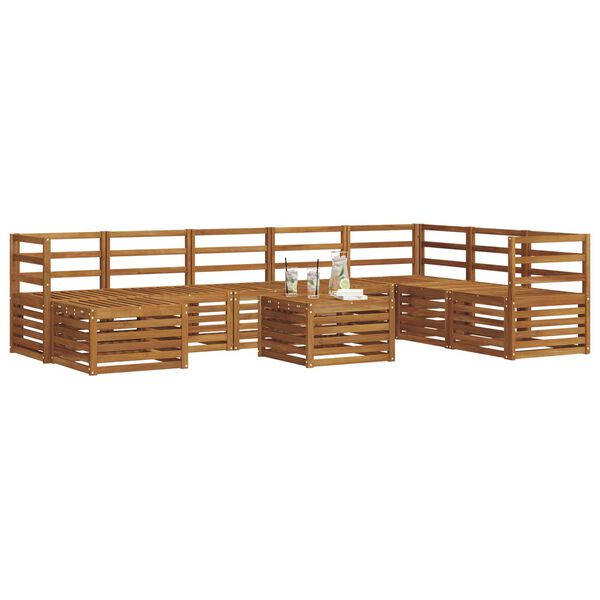 vidaXL Sohvasarjat Luonnollinen Tihe&auml; akasiapuu