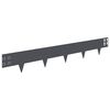 vidaXL Nurmireunus 50 pcs 100 x 15 cm Ter&auml;s Antrasiitti