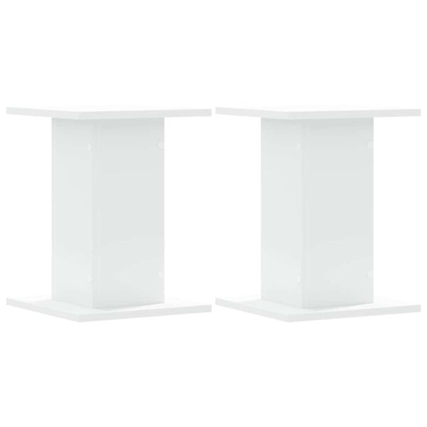 vidaXL Kaiutintelineet 2 kpl valkoinen 30x30x40 cm tekninen puu