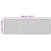 vidaXL Matto suorakaide luonnollinen 100x300 cm bambu