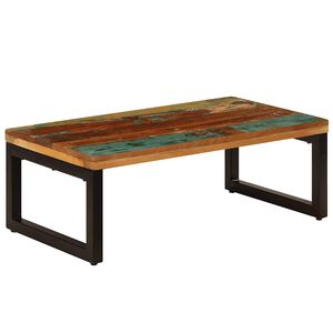vidaXL Sohvap&ouml;yt&auml; 100x50x35 cm t&auml;ysi kierr&auml;tetty puu ja ter&auml;s