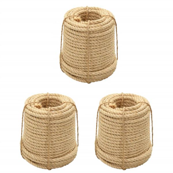 vidaXL Sisal Köydet 3 kpl 20 mm