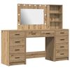 vidaXL Meikkip&ouml;yt&auml; 3 pcs Artisan tammi 78,5 x 41 x 135 cm Tekninen puu