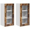 vidaXL Sein&auml;lasi kaappi LUCCA 2 pcs Savutammi 40 x 31 x 80 cm
