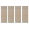 vidaXL Suorakulmaiset luonnolliset bambumatot 4 kpl 120x180 cm