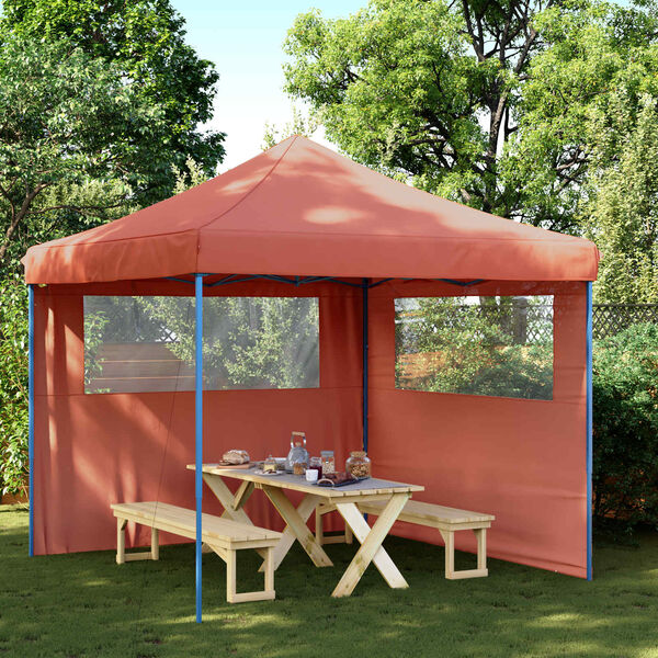 vidaXL Juhlateltta Terrakotta 292 x 292 x 315 cm Oxford-kangas