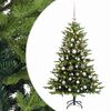 vidaXL Muovinen joulukuusi koristeilla 120 cm 150 LEDi&auml;