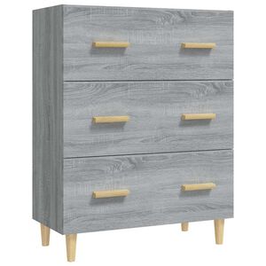 vidaXL Senkki harmaa Sonoma 70x34x90 cm tekninen puu