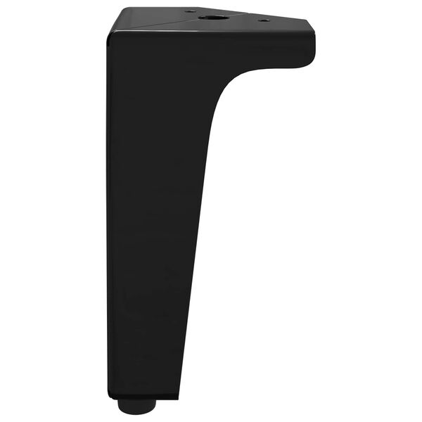 vidaXL Huonekalujalat 12 pcs Musta 5,5 x 5,5 x 10 cm Rauta