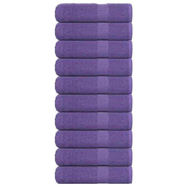 vidaXL Suihkupyyhkeet FROGN 10 kpl violetti 70x140 cm 360 gsm