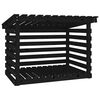 vidaXL Polttopuuteline musta 108x73x79 cm t&auml;ysi m&auml;nty