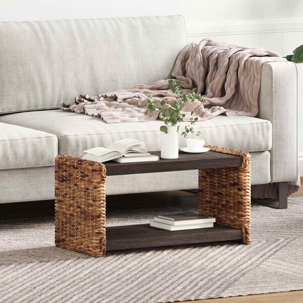 vidaXL Sivupöytä Luonnollinen 44.5 x 45 x 45 cm Kiinteää mahonkipuuta