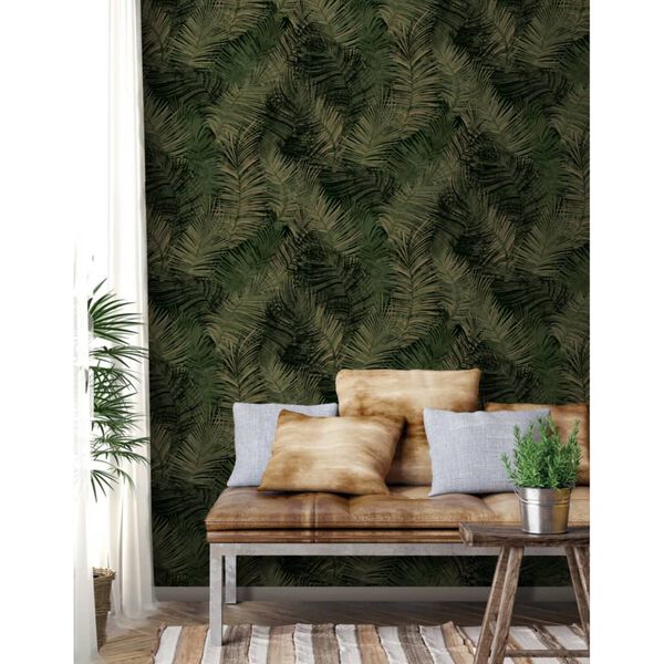 DUTCH WALLCOVERINGS Tapetti Palm vihreä