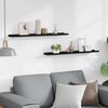 vidaXL Tauluhyllyt 2 kpl musta 80x9x3 cm MDF