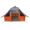 vidaXL Tipi-teltta Harmaa ja oranssi 358 x 296 x 258 cm taffeta