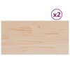 vidaXL P&ouml;yt&auml;levyt 2 kpl 90x45x2,5 cm suorakaide t&auml;ysi m&auml;nty