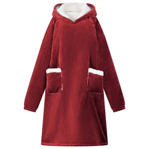 vidaXL Viltti-huppari Bordeaux punainen M Fleece ja flanelli
