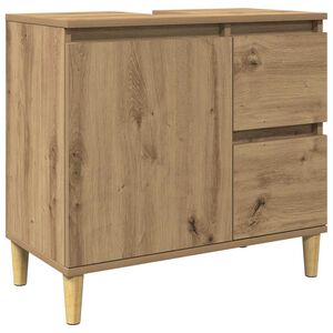 vidaXL Pesuallaskaappi artesaani tammi 65x33x60 cm tekninen puu