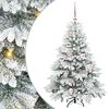 vidaXL Tekojoulukuusi 150 LED-valoilla Valkoinen 120 cm PE ja PVC