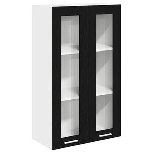 vidaXL Henkarikaappi Riga Musta tammi. 60 x 31 x 100 cm Tekninen puu