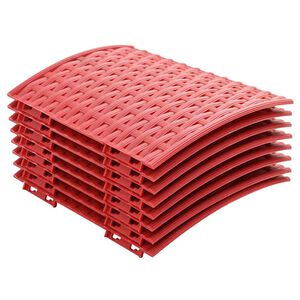 vidaXL Joulupuunhame Punainen &Oslash; 65 x 24 cm Muovi