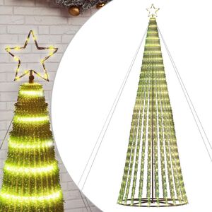 vidaXL LED joulukuusi 1028 LEDi&auml; L&auml;mmin valkoinen 403 cm