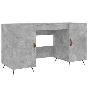 vidaXL Ty&ouml;p&ouml;yt&auml; betoninharmaa 140x50x75 cm tekninen puu