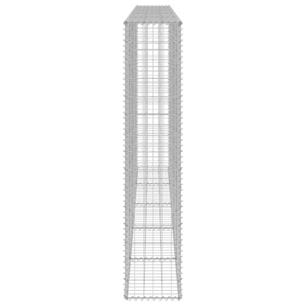 vidaXL Gabion-kivikori kansilla galvanoitu ter&auml;s 300x30x150 cm