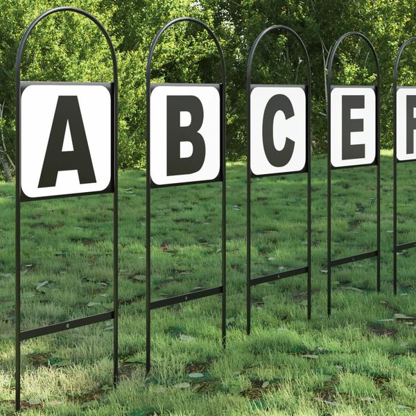 vidaXL Kouluratsastusmerkit 12 kpl teräs