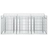 vidaXL Gabion Kohotettu Peti Hopea 150 x 50 x 60 cm Galvanoitu ter&auml;s