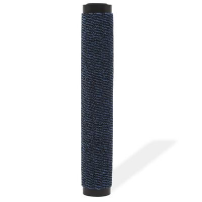 vidaXL Kuramatto suorakulmainen nukkapinta 60x90 cm sininen