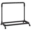 vidaXL Kitarateline kokoontaittuva 5-osiota musta 74x41x66 cm ter&auml;s