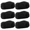 vidaXL Heittop&auml;&auml;llys 6 pcs Musta 150 x 130 cm Fleese