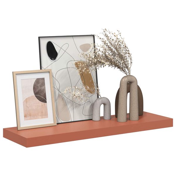 vidaXL Sein&auml;hylly 2 pcs Punainen 90 x 23,5 x 4 cm Tekninen puu